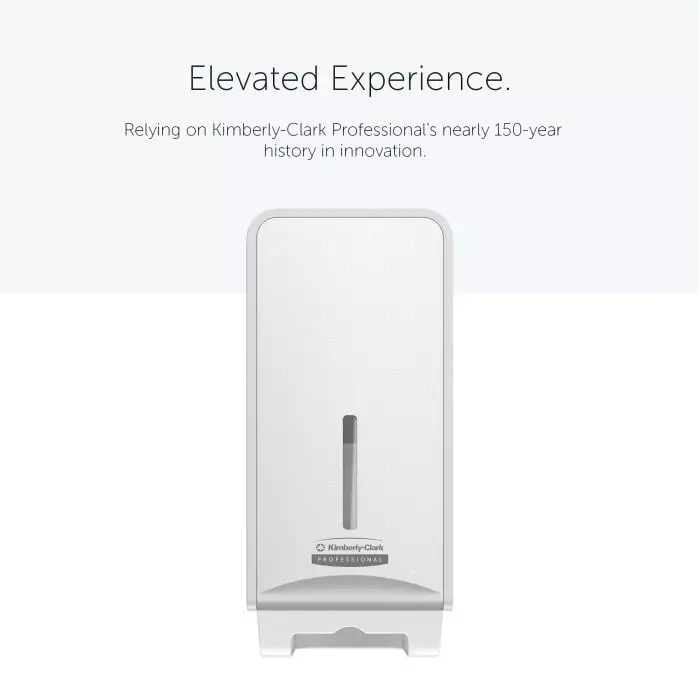 Kimberly-Clark White Plastic Toilet Paper Dispenser 138x320x145 mm, 53949