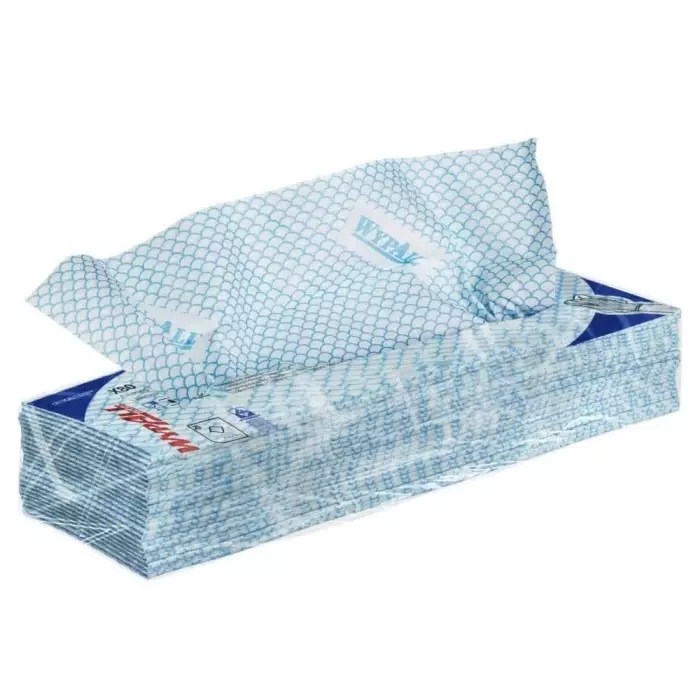 Kimberly Clark WypAll Blue Cloths for Industrial Cleaning Dry Use 420 x 360mm Repeat Use, 7565
