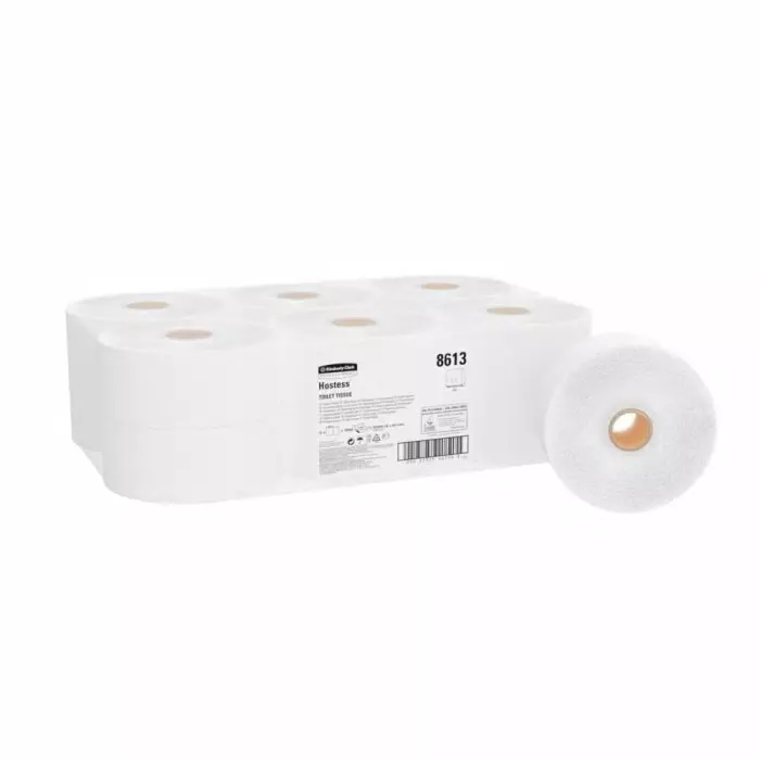 Kimberly-Clark Toilet Roll White 1-Ply 12000 Sheets, 8613