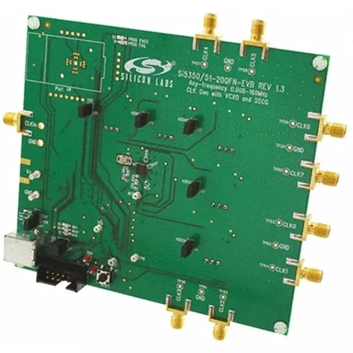 SKYWORKS SOLUTIONS Clock Generator Evaluation Board for Si5350, Si5351, Si535x-B20QFN-EVB