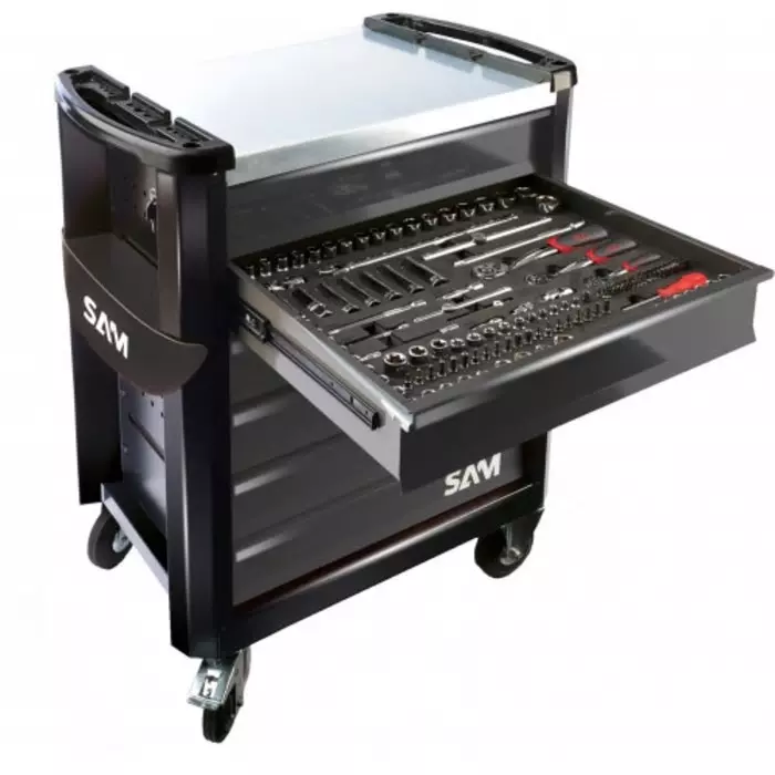 Sam Trolley 6 Shelf Metal Tool Chest Trolley, CPP-239PM