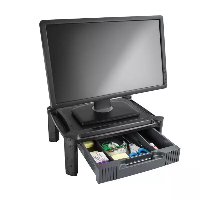 StarTech.com Monitor Riser 32 inch Max Screen Size 10 Kg Max Load, MONSTADJD