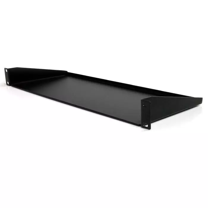 StarTech.com Black Rack Shelf 1U 15 Kg Load 443mm x 178mm, CABSHELF1U