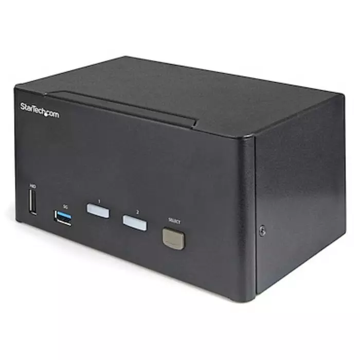 StarTech.com 2 Port 3 USB DisplayPort KVM Switch 3.5 mm Stereo 3480 x 2160 Maximum Resolution, SV231TDPU34K