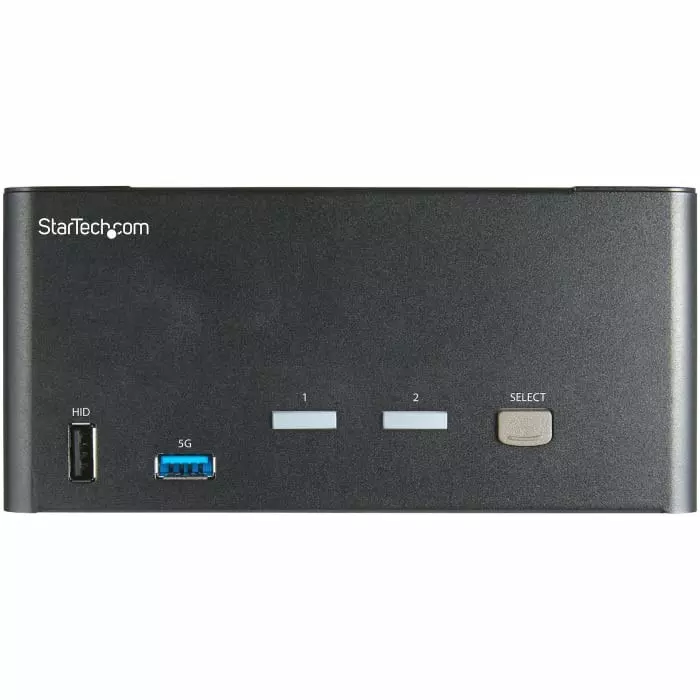 StarTech.com 2 Port 3 USB DisplayPort KVM Switch 3.5 mm Stereo 3480 x 2160 Maximum Resolution, SV231TDPU34K