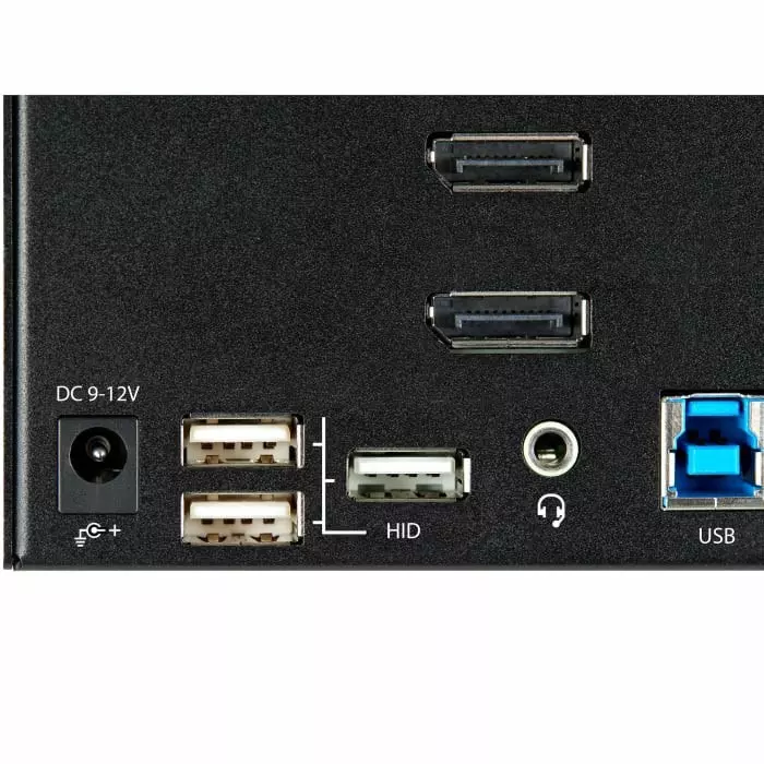 StarTech.com 2 Port 3 USB DisplayPort KVM Switch 3.5 mm Stereo 3480 x 2160 Maximum Resolution, SV231TDPU34K