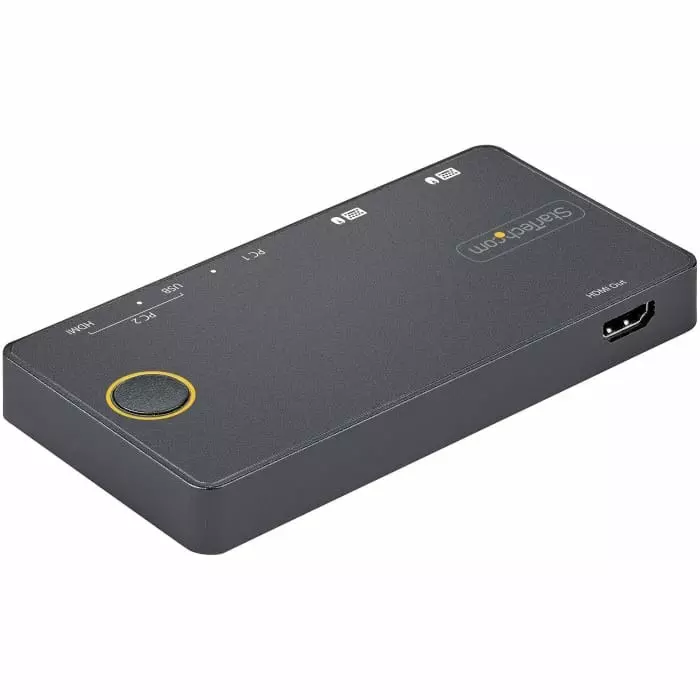 StarTech.com 2 Port USB DisplayPort HDMI KVM Switch HDMI 3840 x 2160 Maximum Resolution, SV221HUC4K
