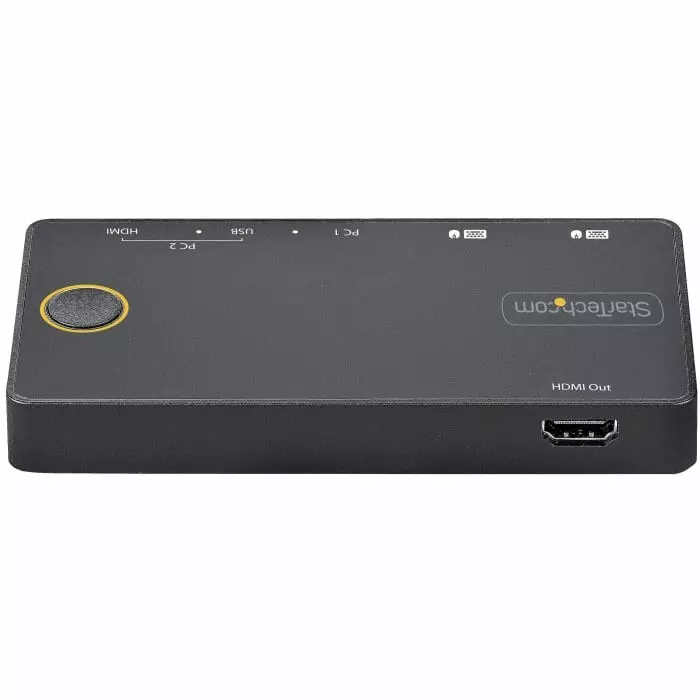 StarTech.com 2 Port USB DisplayPort HDMI KVM Switch HDMI 3840 x 2160 Maximum Resolution, SV221HUC4K