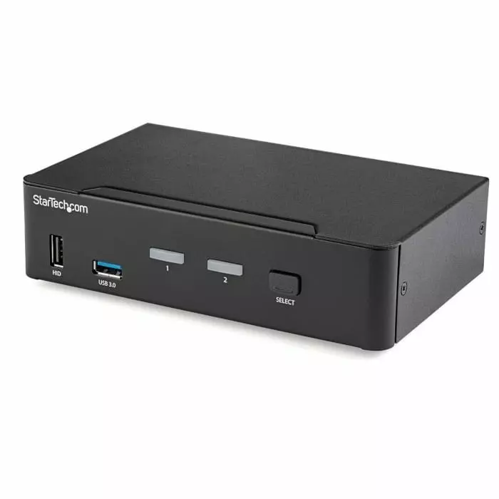 StarTech.com 2 Port USB DisplayPort KVM Switch 3.5 mm Stereo 3840 x 2160 Maximum Resolution, SV231DPU34K