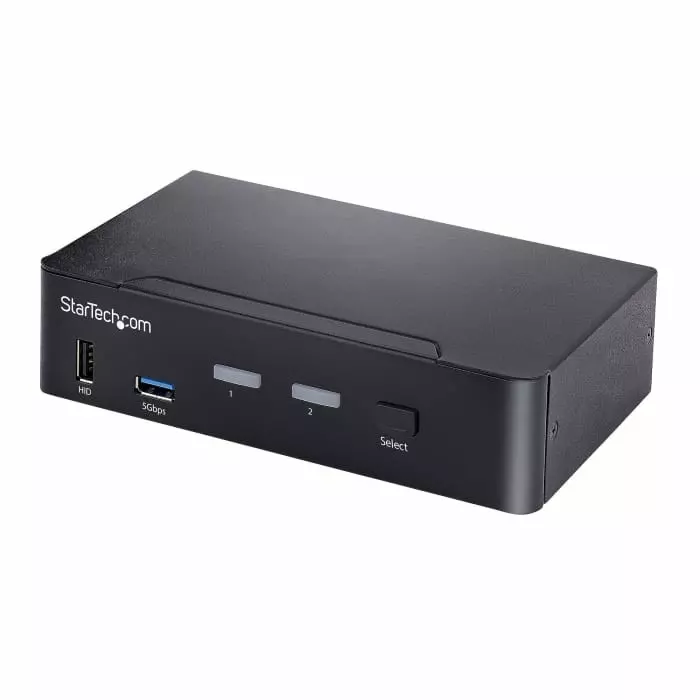 StarTech.com 2 Port USB DisplayPort KVM Switch 3.5 mm Stereo 5120 x 1440 Maximum Resolution, SV231DPUCA