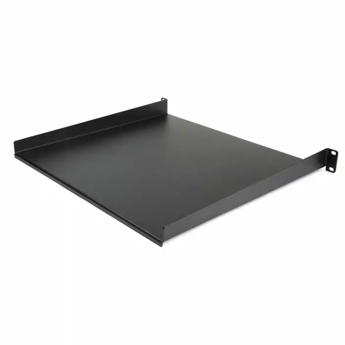 StarTech.com Black Rack Shelf 1U 20 Kg Load 483mm x 401mm, CABSHELF116
