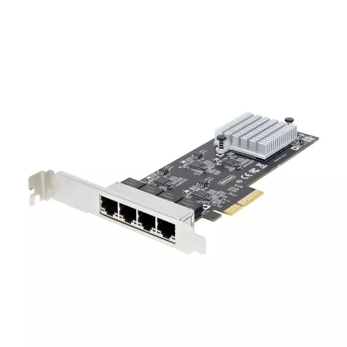 StarTech.com 4 Port PCIe RJ45 Network Card 10/100Mbit/s, PR42GI-NETWORK-CARD