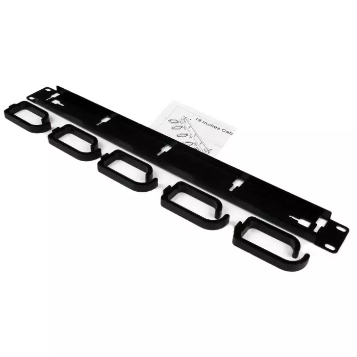 StarTech.com Steel Cable Management Panel for Use with Server Racks and Cabinets Wiring Closets, CABLMANAGER2