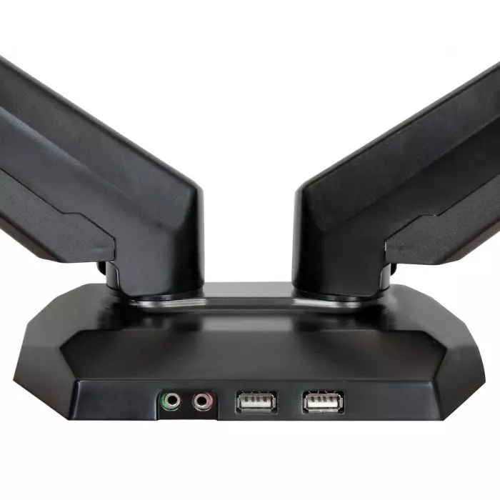 StarTech.com Desk Mounting Monitor Arm for 2 x Screen 32 inch Screen Size, ARMSLIMDUO
