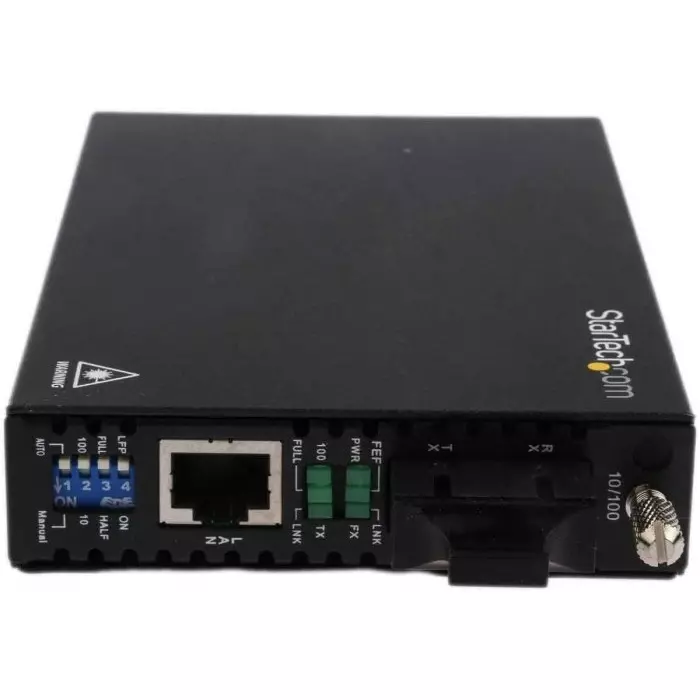 StarTech.com RJ45 SC Media Converter Single Mode 10/100Mbit/s Half/Full Duplex 30km, ET90110SM302