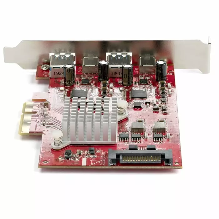 StarTech.com 4 Port USB A USB C USB 3.2 USB C Card, PEXUSB312A2C2V