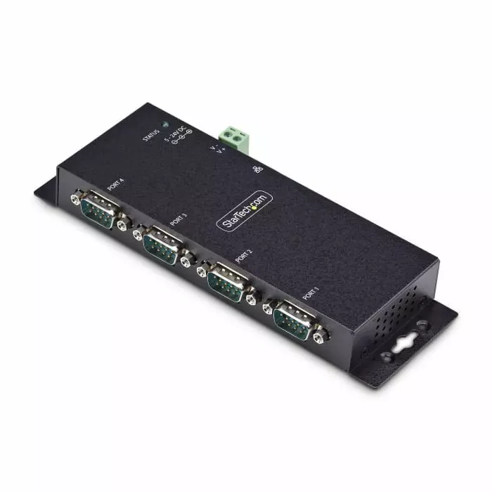 StarTech.com Serial Device Server 1 Ethernet Port 4 Serial Port Serial Interface 921.6kbps Baud Rate, I43-SERIAL-ETHERNET