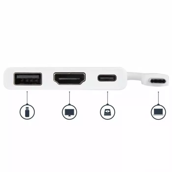 StarTech.com 4K USB-C Docking Station with HDMI - 1 x USB Ports USB A USB C, CDP2HDUACPW