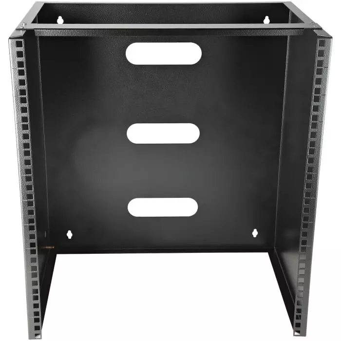 StarTech.com Black 12U Steel Server Rack with 2-Post Frame, WALLMNT12