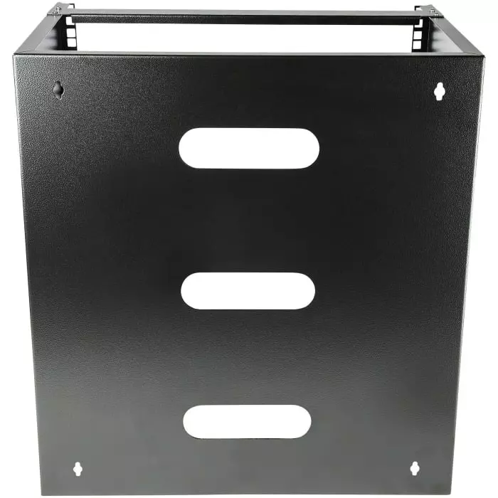 StarTech.com Black 12U Steel Server Rack with 2-Post Frame, WALLMNT12