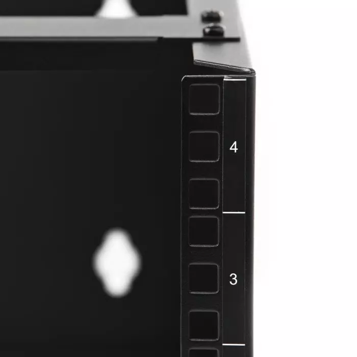 StarTech.com Black 4U Steel Server Rack with 2-Post Frame, WALLMOUNT4