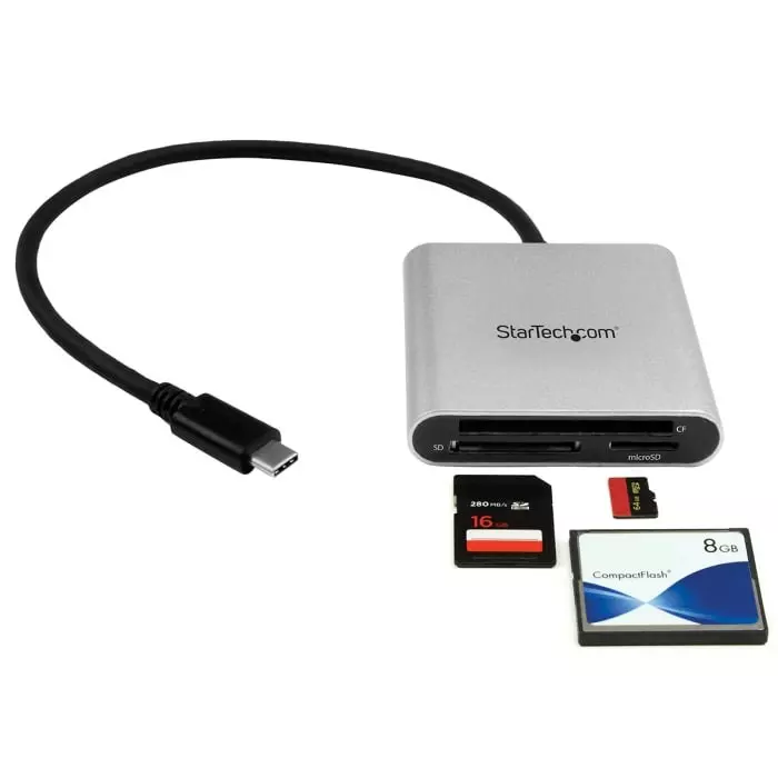 StarTech.com 3 Port USB 3.0 External Multi Card Reader for Compact Flash Memory Cards, FCREADU3C