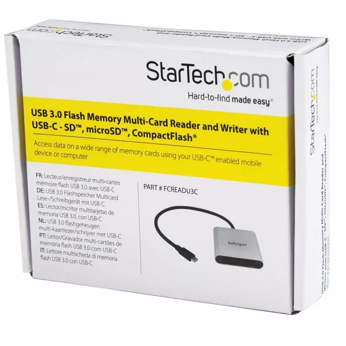 StarTech.com 3 Port USB 3.0 External Multi Card Reader for Compact Flash Memory Cards, FCREADU3C