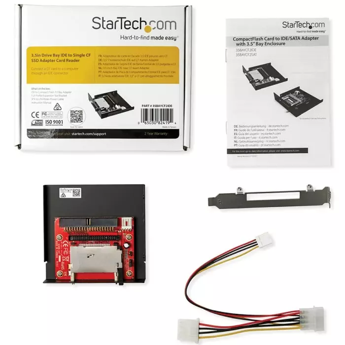 StarTech.com 1 Port IDE Internal Card Reader for Compact Flash Memory Cards, 35BAYCF2IDE