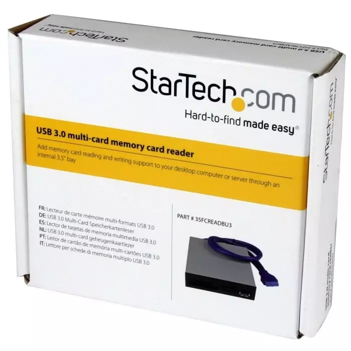 StarTech.com 6 Port USB 3.0 Internal Memory Card Reader for Multiple Memory Cards, 35FCREADBU3