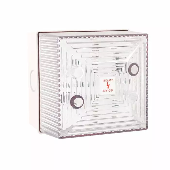 Clifford Snell FL40 Series Clear Flashing Beacon 48 V DC Wall Mount Xenon Bulb IP65, FL40/F50/C/WN