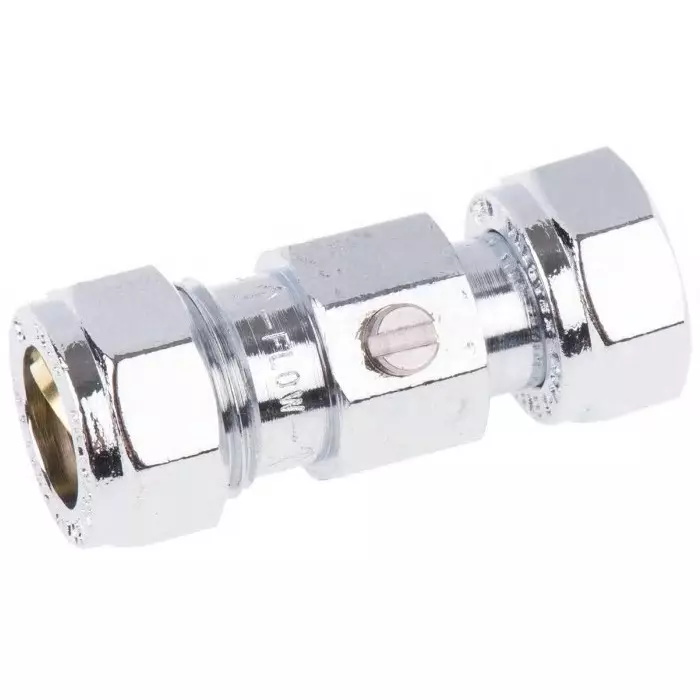 Pegler Yorkshire Brass Reduced Bore 2 Way Ball Valve Compression BSP 1/2 inch 15 mm, 521007
