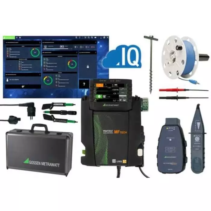 GOSSEN METRAWATT PROFiTEST MF TECH Meister-Set Multifunction Tester 600V Earth Resistance Measurement With USB, M537C