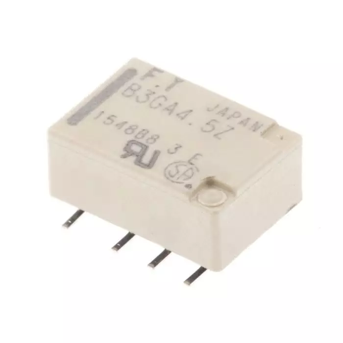 Fujitsu Surface Mount Signal Relay 4.5 V DC Coil 2A Switching Current DPDT, FTR-B3GA4,5Z-B10