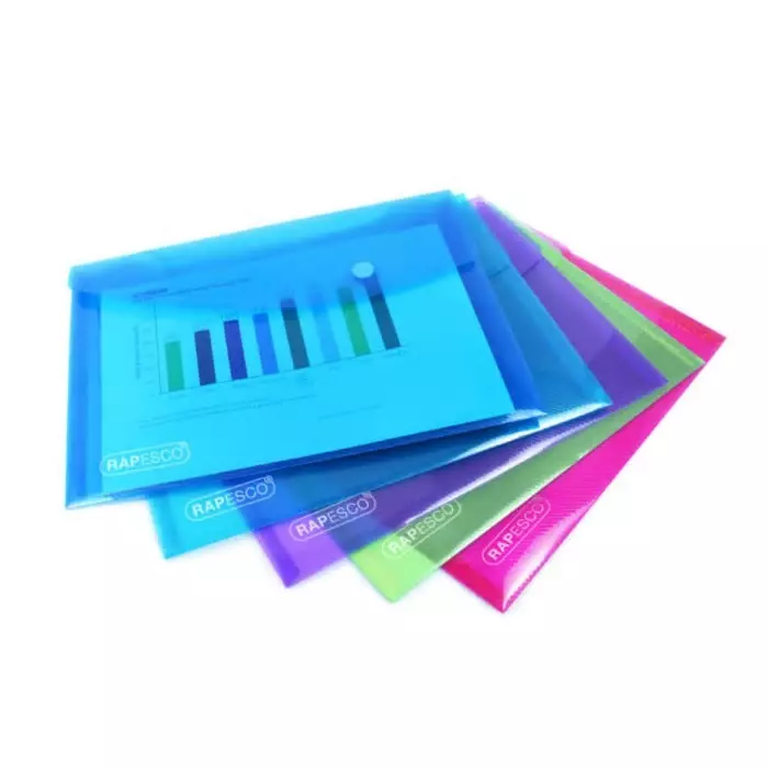 Rapesco Assorted A5 Punched Pocket, 689