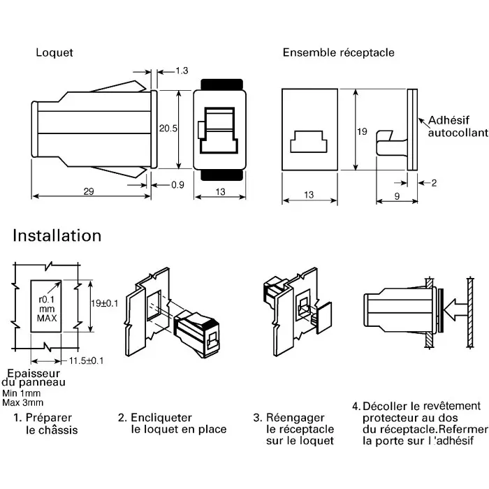 Southco Push Latch 13.0x19.0x30.3 mm, E4-10-201-10
