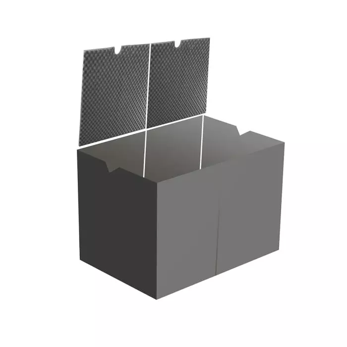 Zarges K470 High Density Rectangular Foam Insert for K470 Case Model 40580, 43884