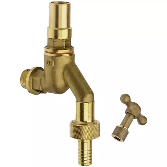 Pegler Yorkshire Bibtap Brass, 10 bar Max Working Pressure, 1/2in Connection Size, 508117