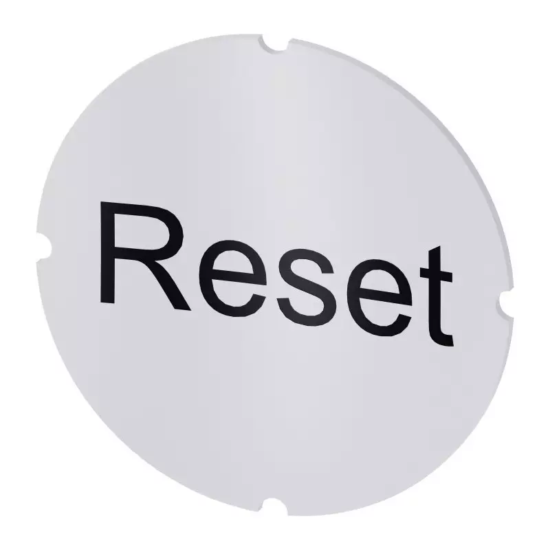 Siemens Insert label, Reset, 3SU1900-0AB71-0DU0