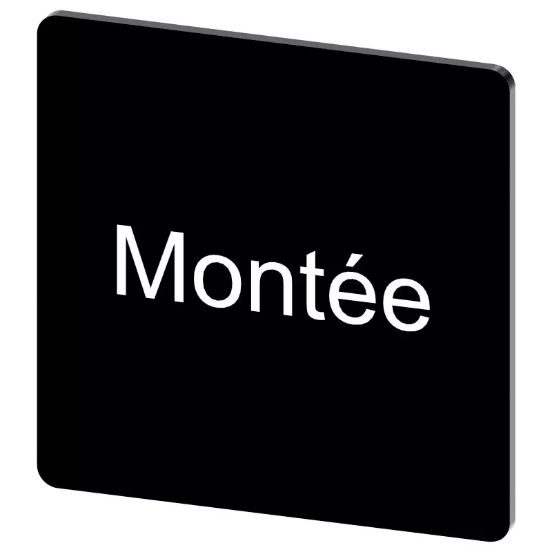 Siemens Labeling Plate, MontÃ©e, 3SU1900-0AE16-0GC0