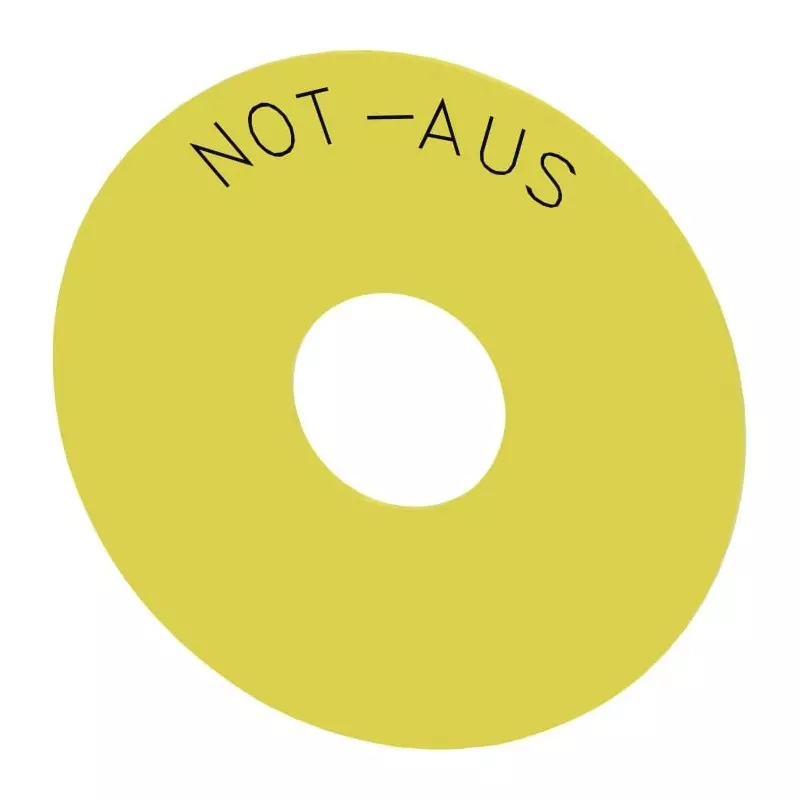 Siemens EMERGENCY STOP Backing Plate, Not - Aus, 3SU1900-0BC31-0AS0