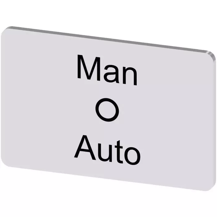 Siemens Labeling Plate, Man - O - Auto, 3SU1900-0AD81-0DY0