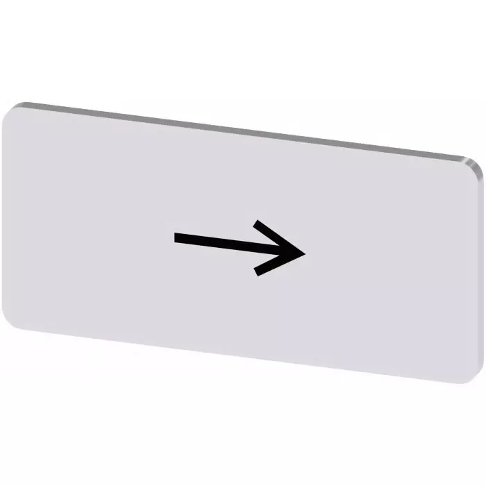 Siemens Labeling Plate, Right Arrow, 3SU1900-0AC81-0QR0