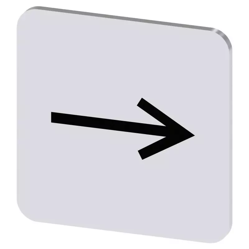 Siemens Labeling Plate, Right Arrow, 3SU1900-0AF81-0QR0