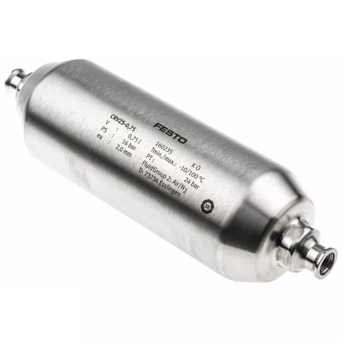 Festo Air Reservoir 750 ml, G 1/4, CRVZS Series, 16 bar, CRVZS-0.75