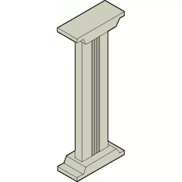 ABB 318 x 188 x 833mm Plinth for use with Enclosure, 1SL0352A00 GEMINI-T1/2/3/4