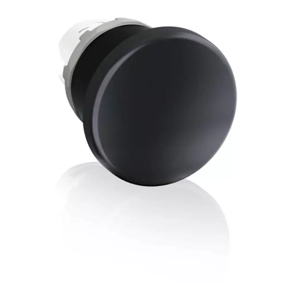 ABB Modular Series Black Momentary Push Button Head, 40mm Cutout, 1SFA611124R1006 MPM1-10B