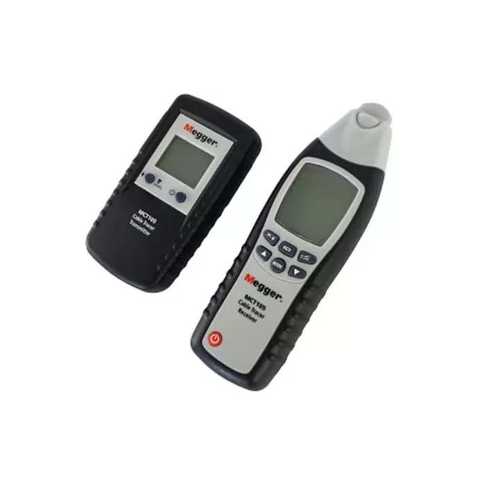Megger MCT105 Cable Tracer Kit, Cable Detection Depth 2.5m CAT III 300V, Maximum Safe Working Voltage 400V, 1013-836