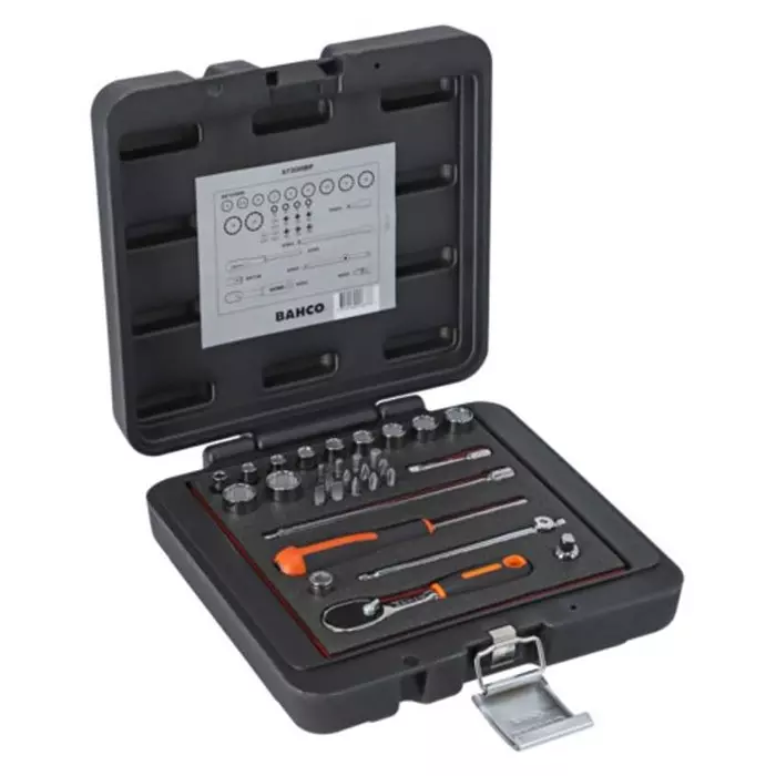 Bahco Bit Socket Set Imperial 1/4 inch with Ratchet Square, 6730MBP