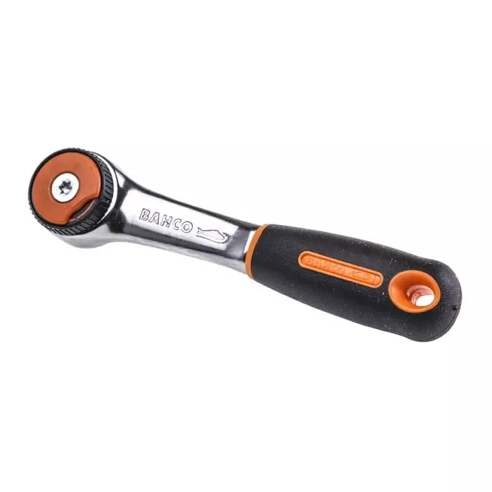Bahco Ratchet Wrench 1/4 inch Square Drive with Handle 120 mm Overall Length, 6950RN