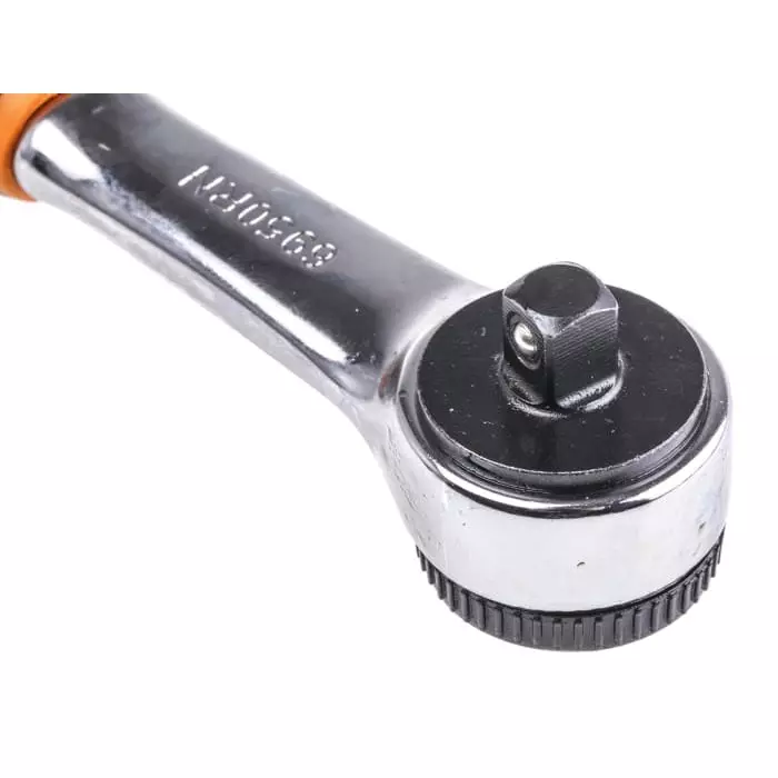 Bahco Ratchet Wrench 1/4 inch Square Drive with Handle 120 mm Overall Length, 6950RN